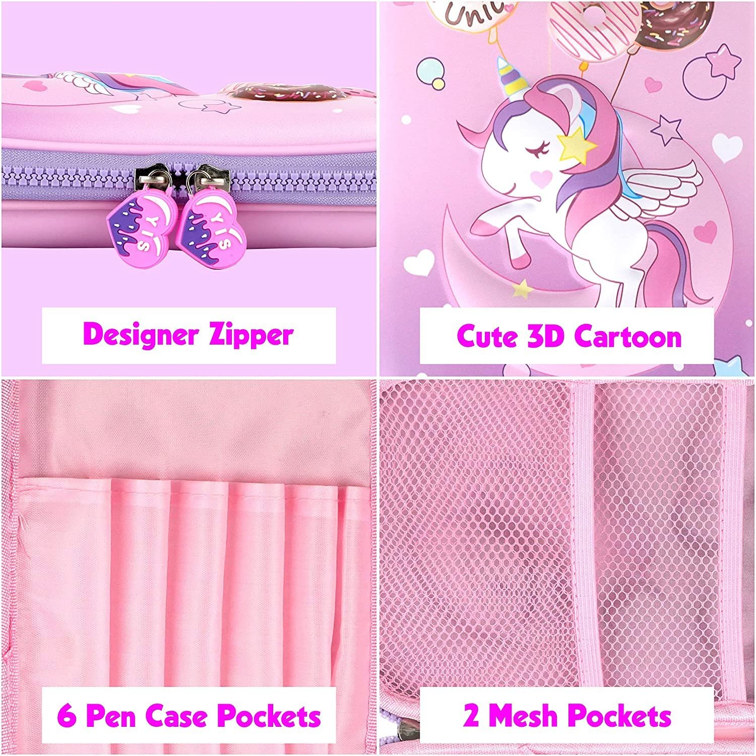 Unicorn Hardtop EVA Pencil Case - Image 3