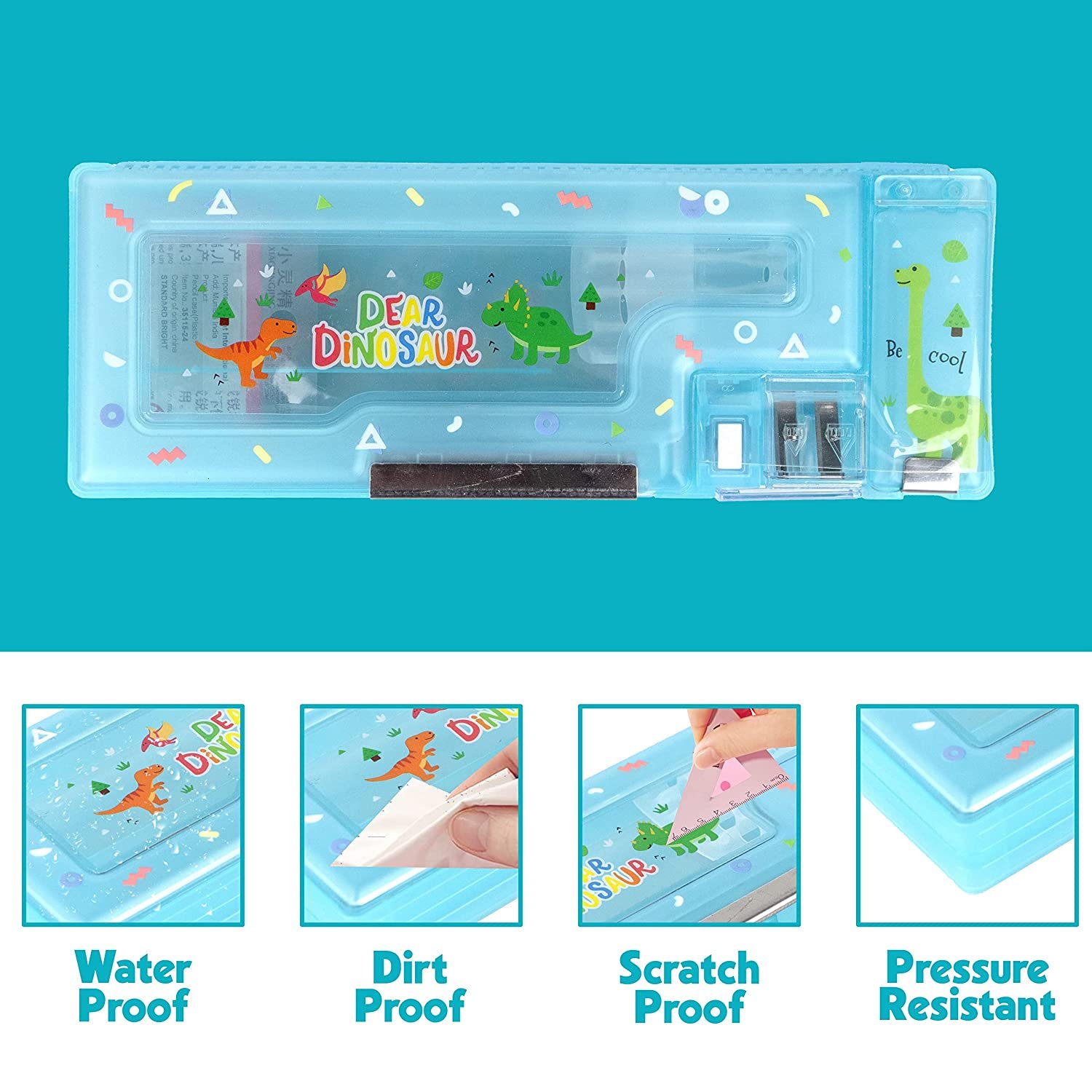 Dear Dinosaur Magnetic Pencil Case - Image 3