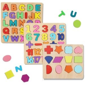 grabwhole kids best wooden alphabets board game education gift