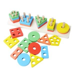 grabwhole kids best wooden shape geometry game education gift 1