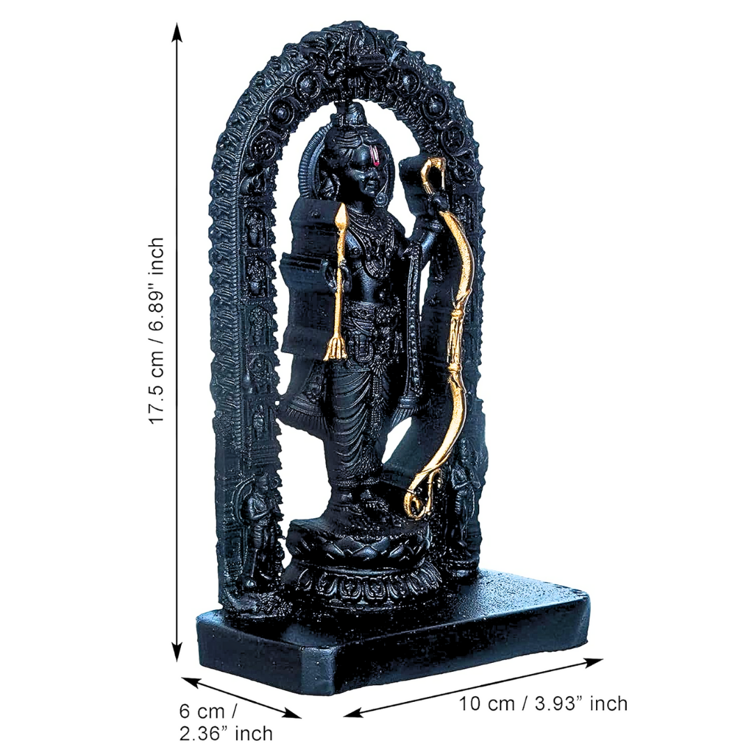 Ram Lalla Murti – Ayodhya Mandir Idol for Car Dashboard, Home Temple & Office Décor | Shree Ram Showpiece for Spiritual Protection & Gifting - Image 4
