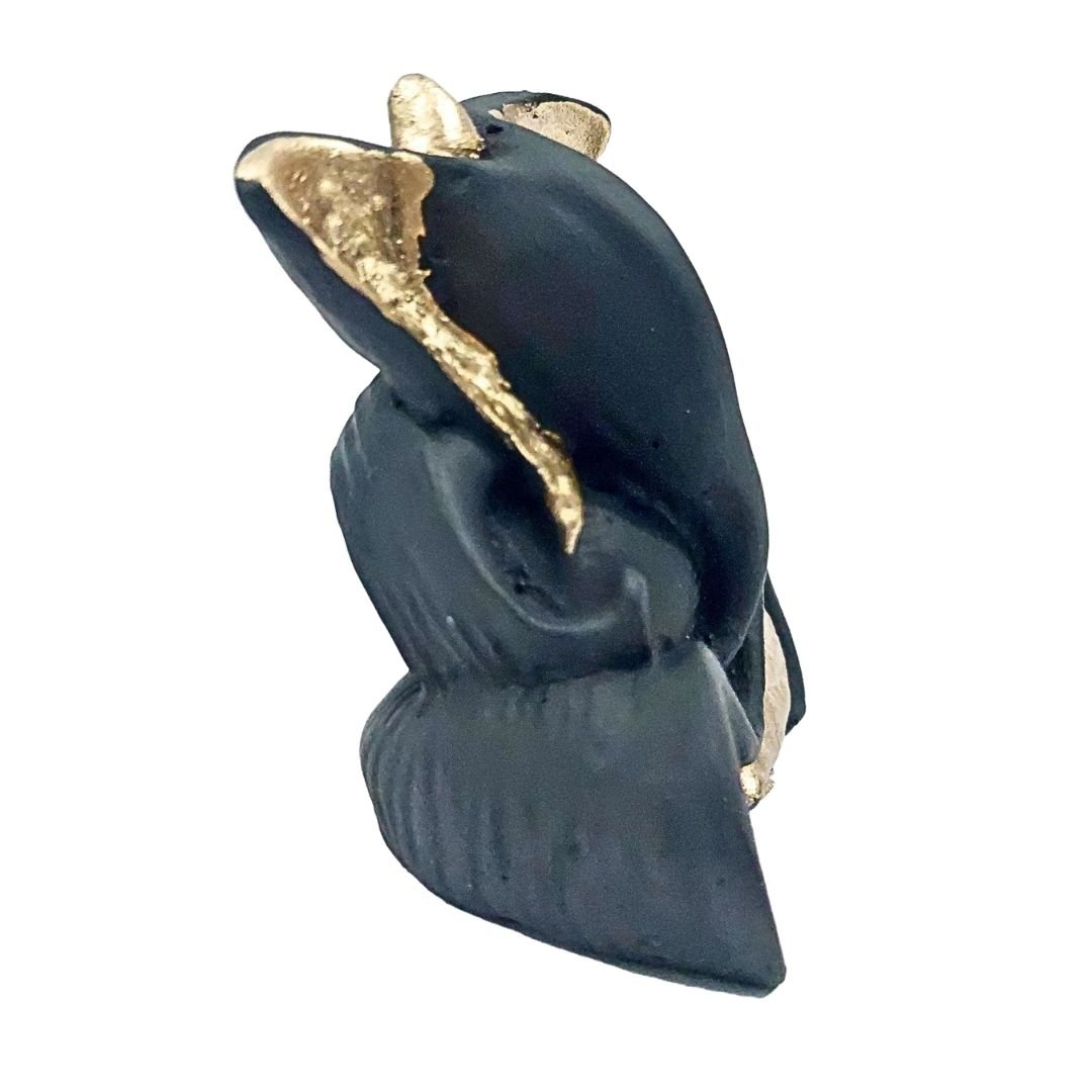 Ganesha Idol Showpiece for Home Decor & Car Dashboard – Golden Black Decorative Ganesh Statue (3.5") - Image 4