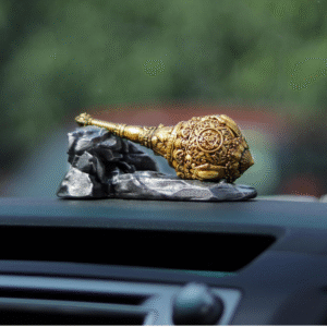 Hanuman Ji Gada Idol – 4 Inch Bajrang Bali Sota Decorative Showpiece for Car Dashboard, Home, Office & Pooja Room