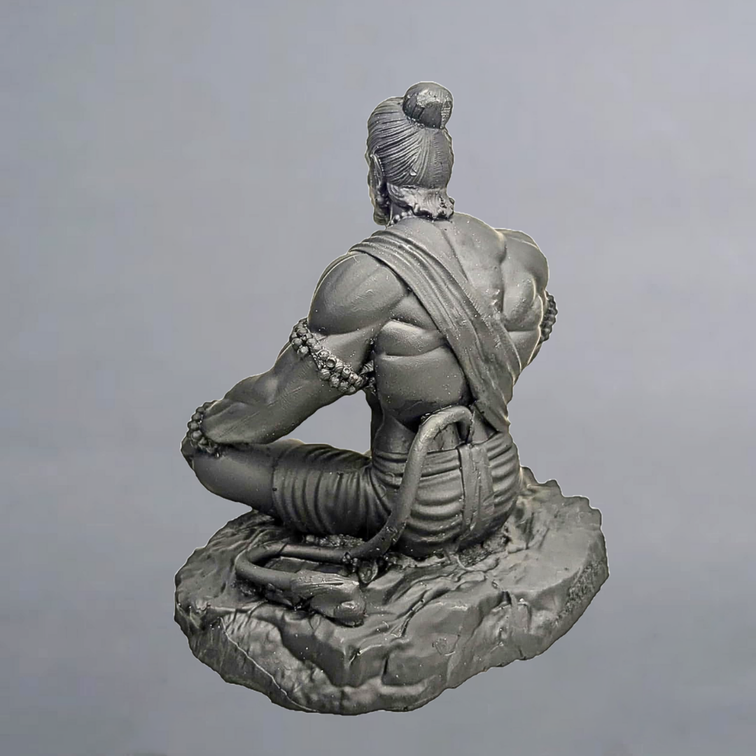 Black Matte Hanuman Idol for Car, Home & Office – Bajrang Bali Murti for Protection, Peace & Prosperity - Image 2