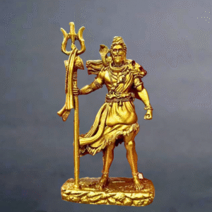 Standing Shiva Ji Murti – Trishul Shiva Idol for Car Dashboard, Home & Office Decor – 11.5 cm