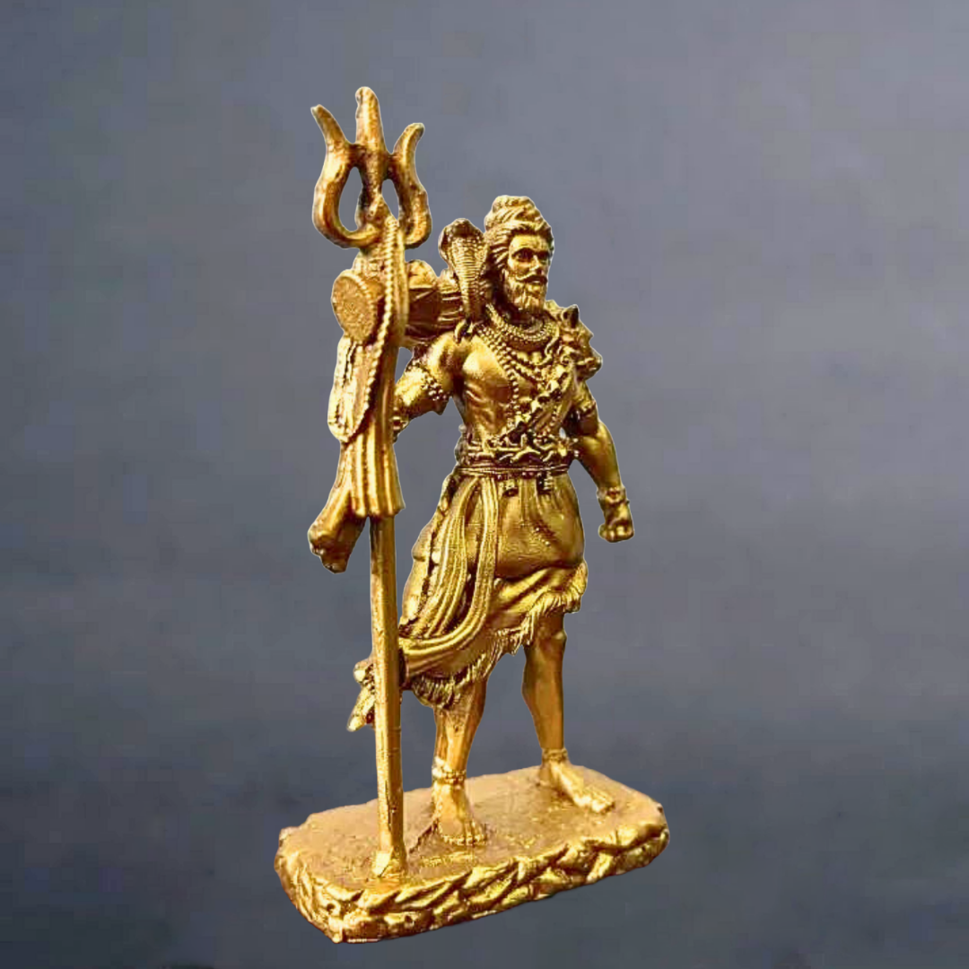 Standing Shiva Ji Murti – Trishul Shiva Idol for Car Dashboard, Home & Office Decor – 11.5 cm - Image 5