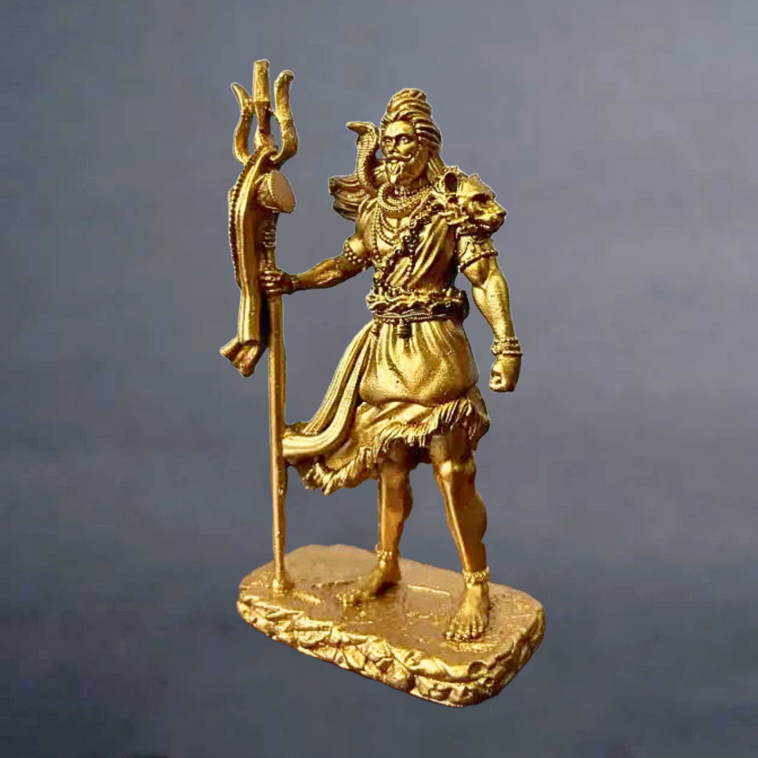 Standing Shiva Ji Murti – Trishul Shiva Idol for Car Dashboard, Home & Office Decor – 11.5 cm - Image 4