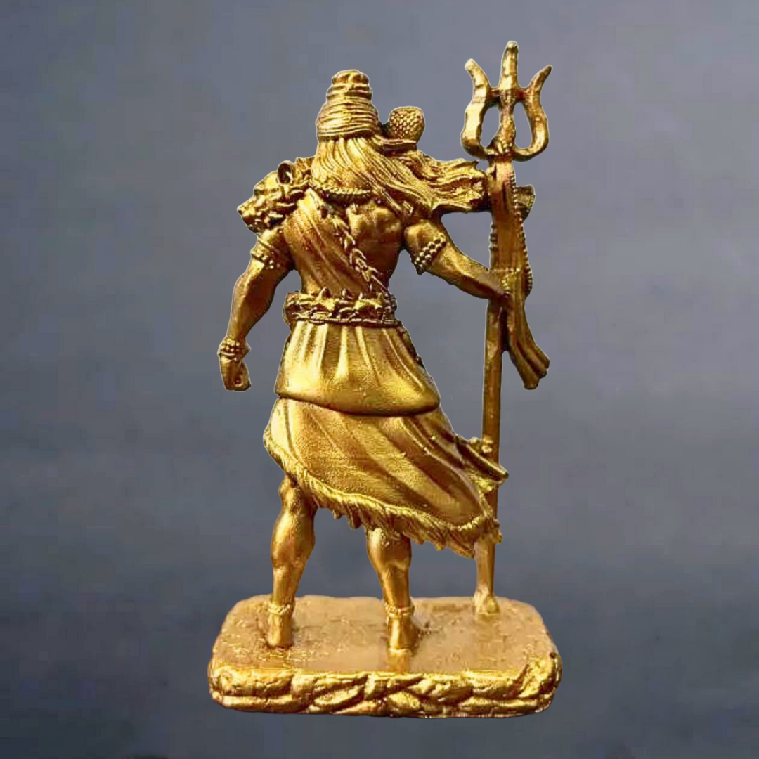 Standing Shiva Ji Murti – Trishul Shiva Idol for Car Dashboard, Home & Office Decor – 11.5 cm - Image 3