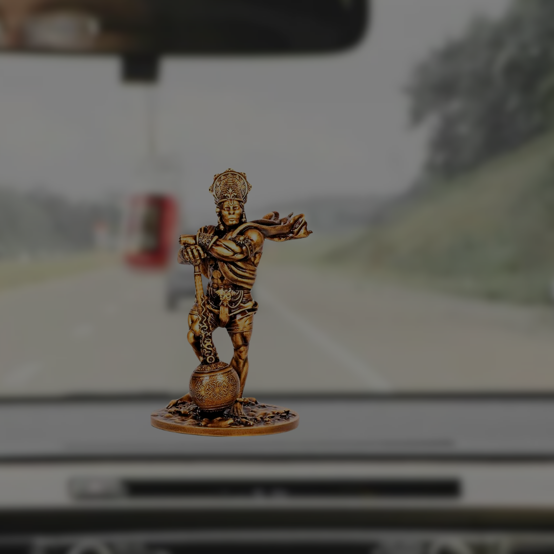 Bahubali Hanuman Ji Murti – Panchmukhi Hanuman Idol for Car Dashboard & Home Temple – Divine Decor Statue - Image 7