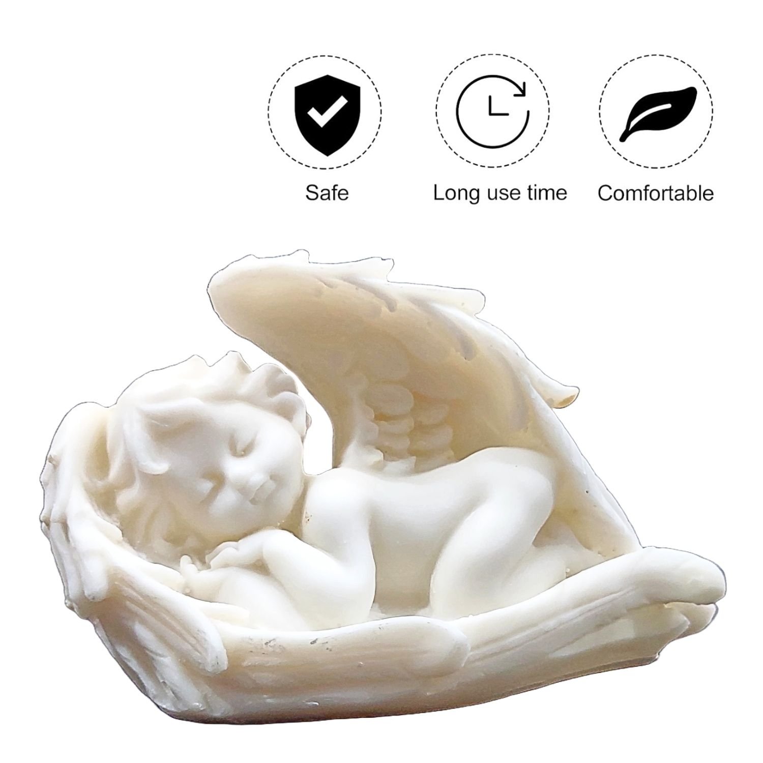 White Little Angel with Wings - Image 2