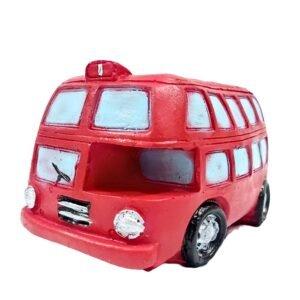 Red Double Decker Bus Pen Holder & Planter
