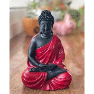 Meditation Buddha Statue - Black