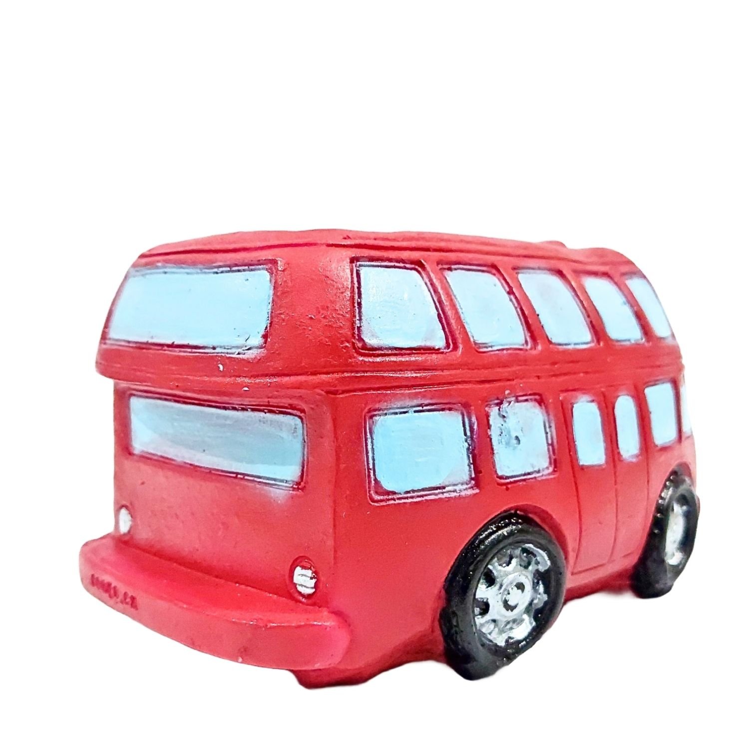 Red Double Decker Bus Pen Holder & Planter - Image 3
