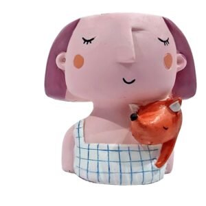 Cute Little Girl with Pet