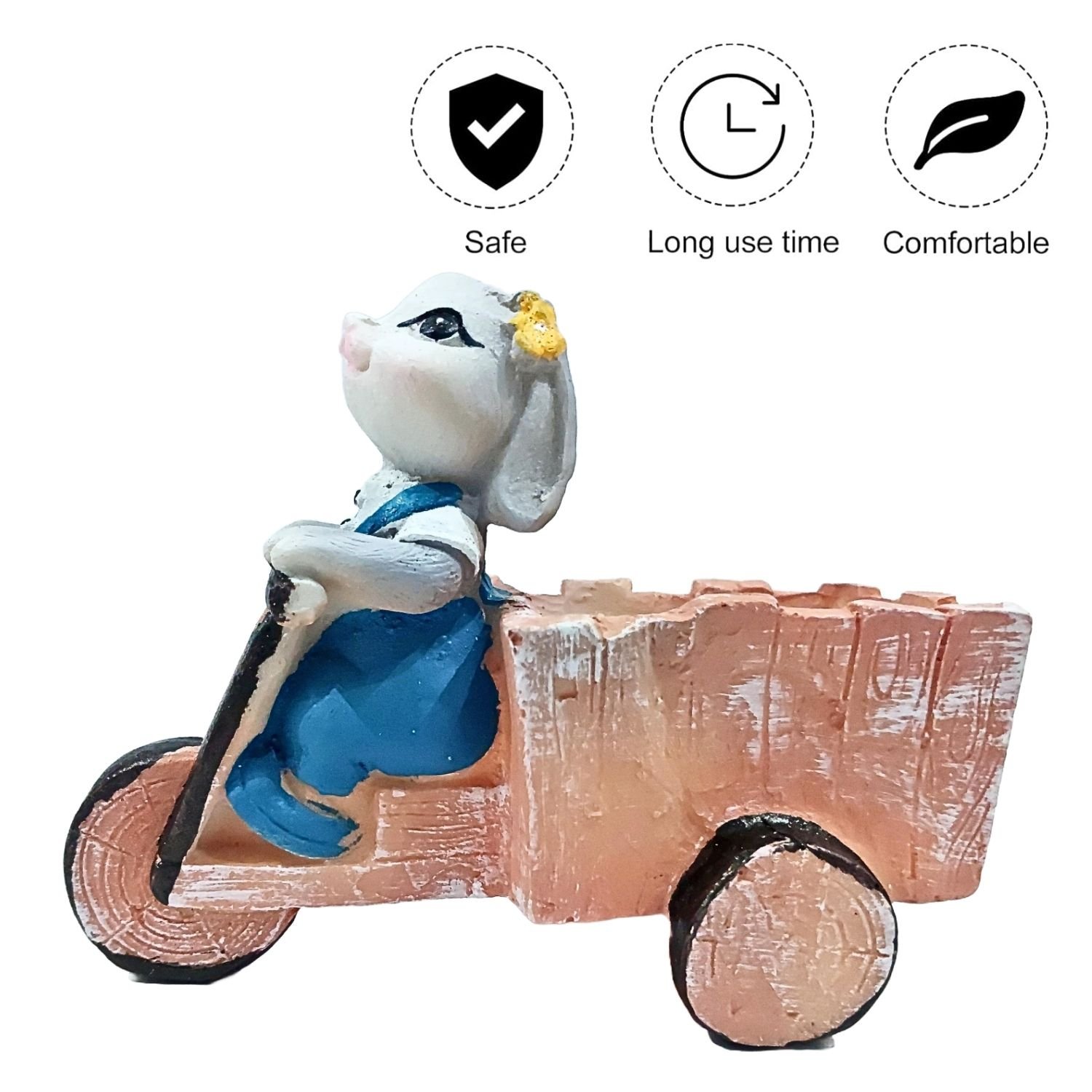 Cute Rabbit with Rickshaw - Image 7