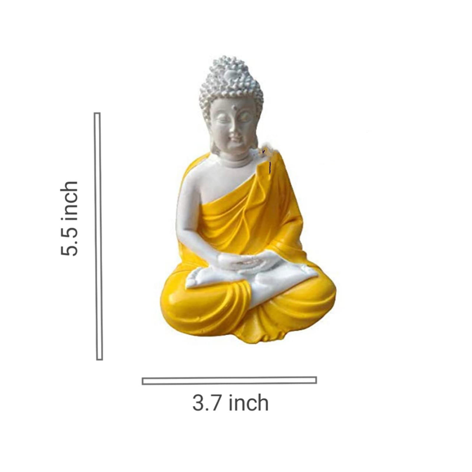 Meditation Buddha Statue - Orange - Image 3