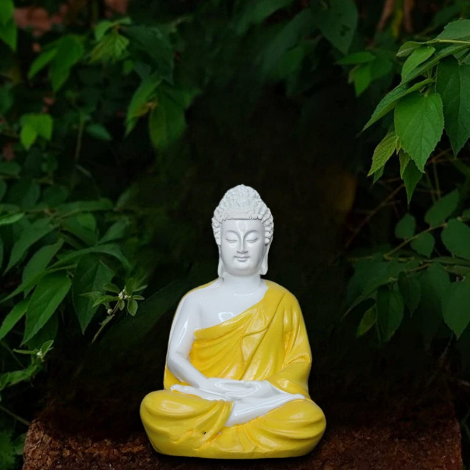 Meditation Buddha Statue - Orange - Image 4