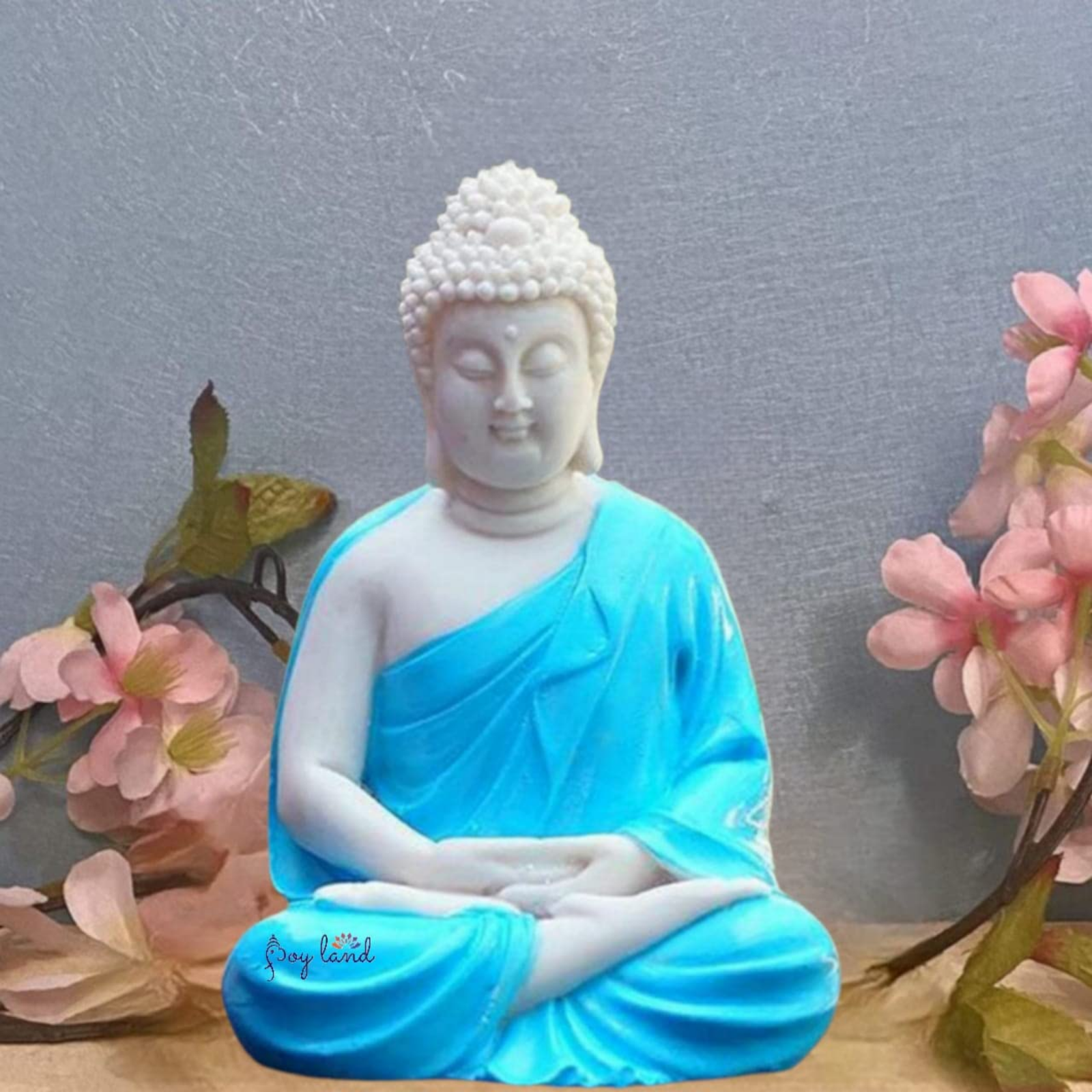 Meditation Buddha Statue - Blue - Image 3