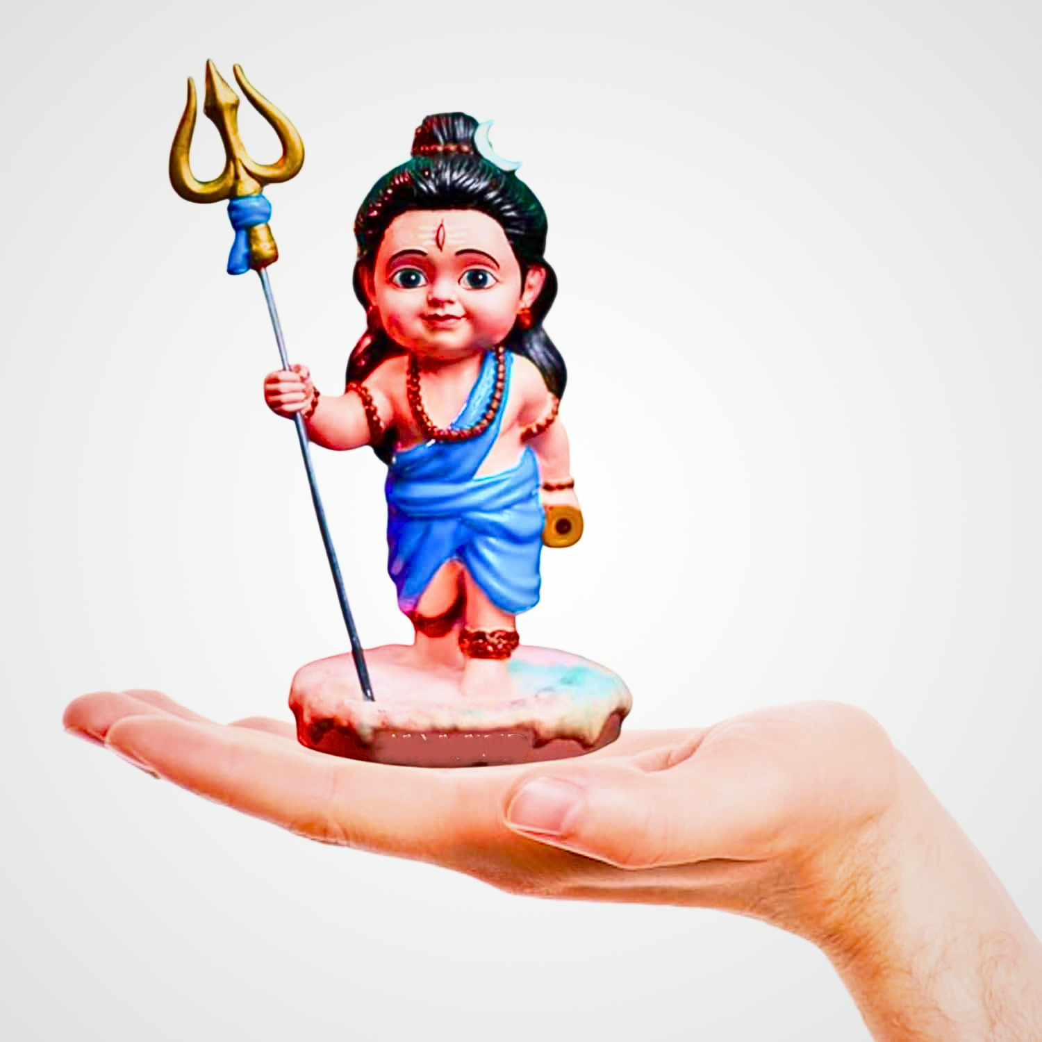 Bal Shiv Idol – Handcrafted Resin Lord Shiva Statue for Home, Temple & Car Decor - Image 4