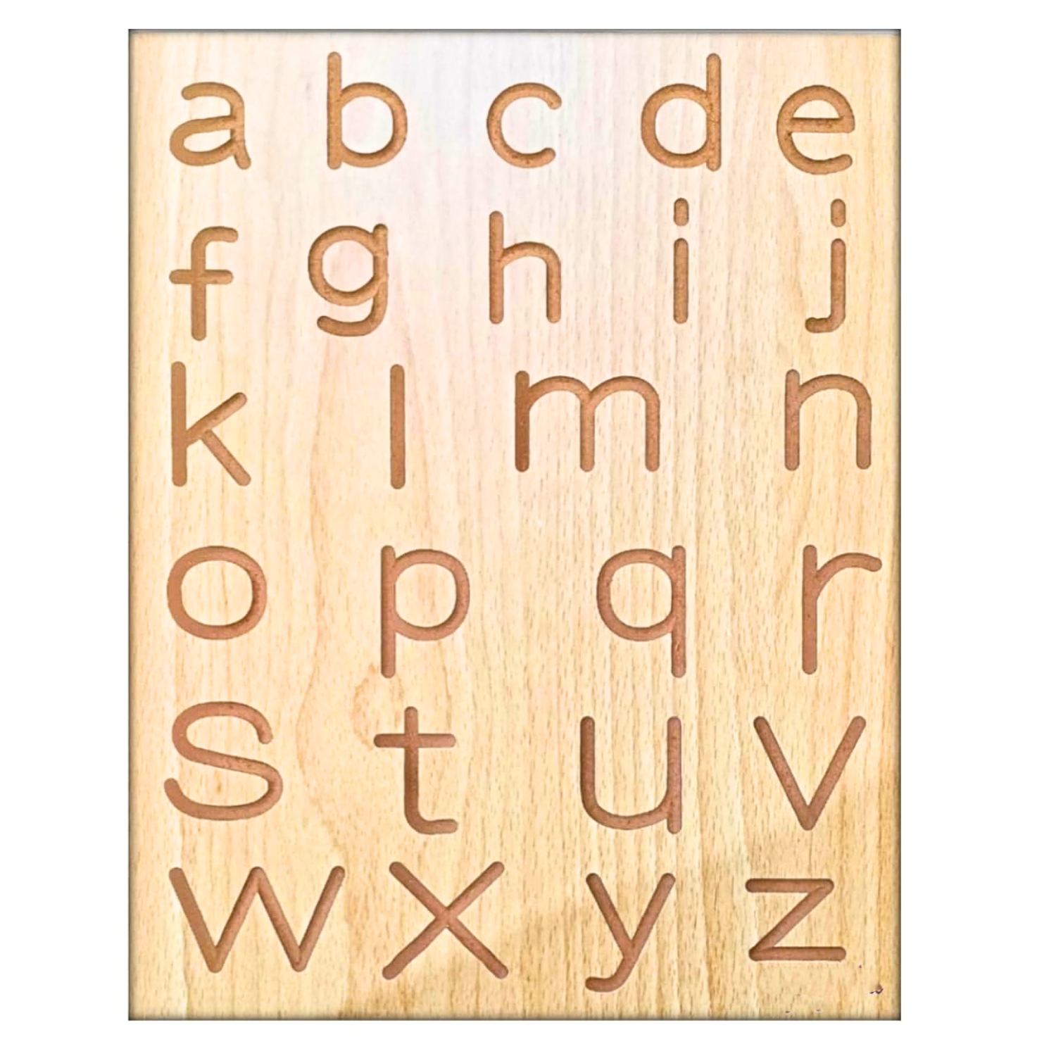 Wooden Alphabet Tracing Board for Kids – Reversible, Educational, Non-Toxic (Abc Upper & Lower Case) - Image 3