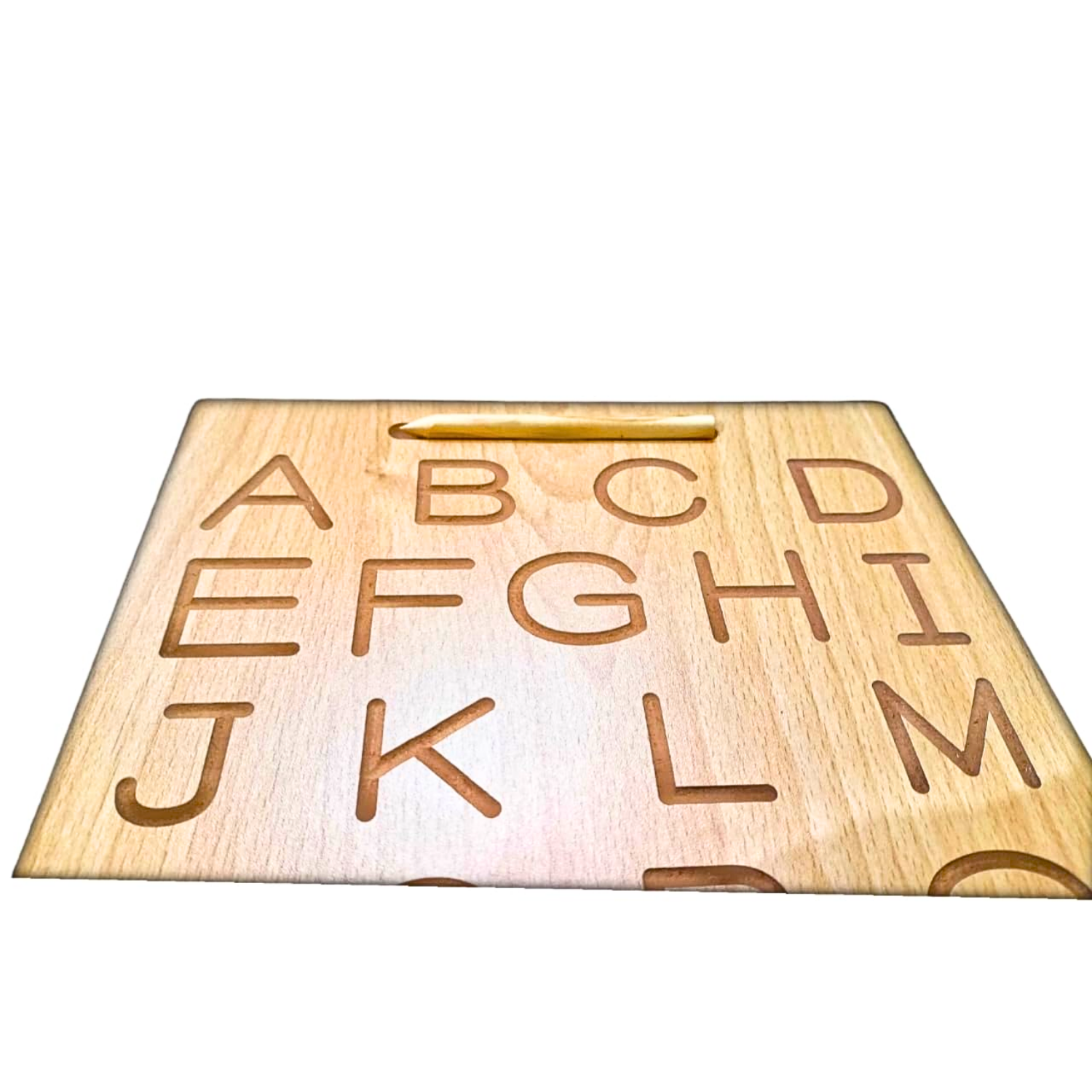 Wooden Alphabet Tracing Board for Kids – Reversible, Educational, Non-Toxic (Abc Upper & Lower Case) - Image 8