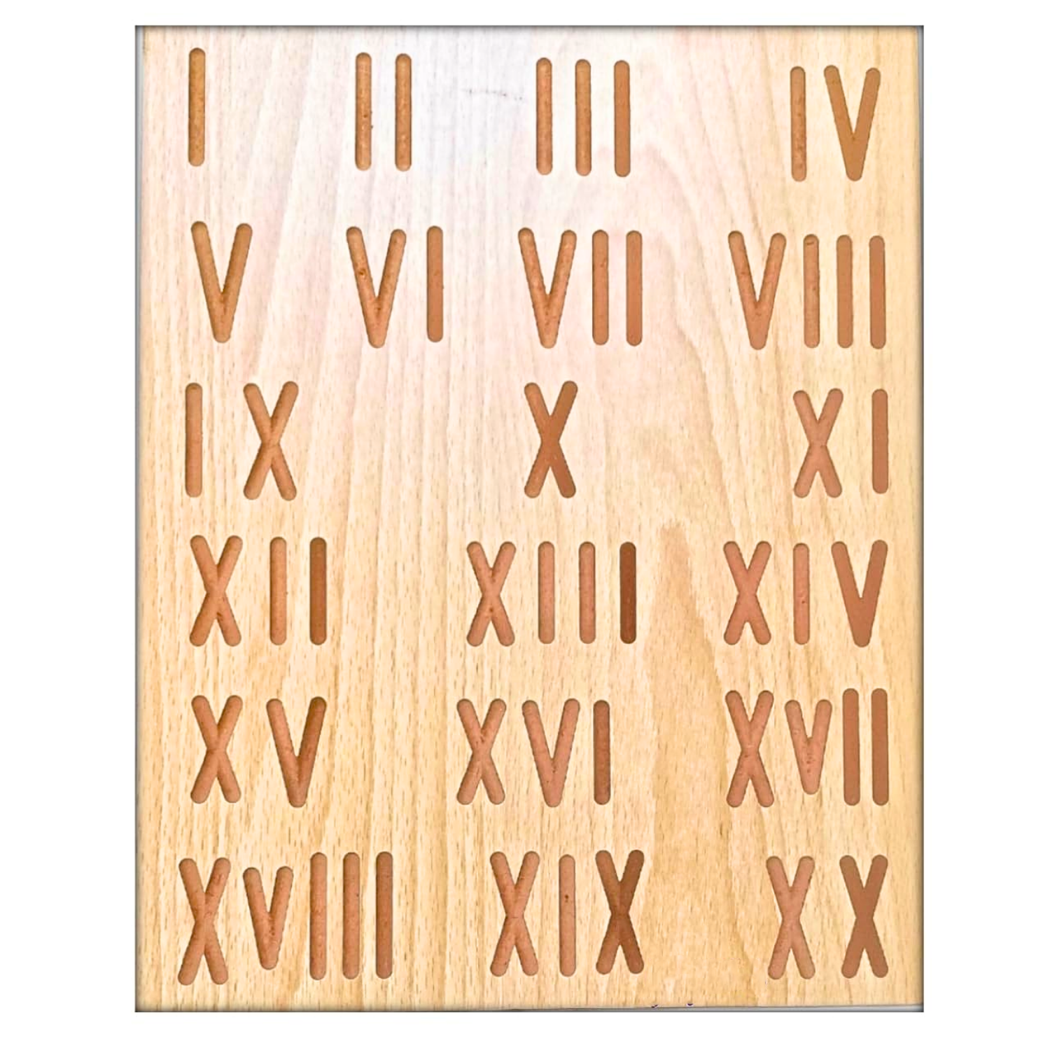 Wooden Alphabet Tracing Board for Kids – Reversible, Educational, Non-Toxic (Number & Roman Counting 1-20) - Image 6