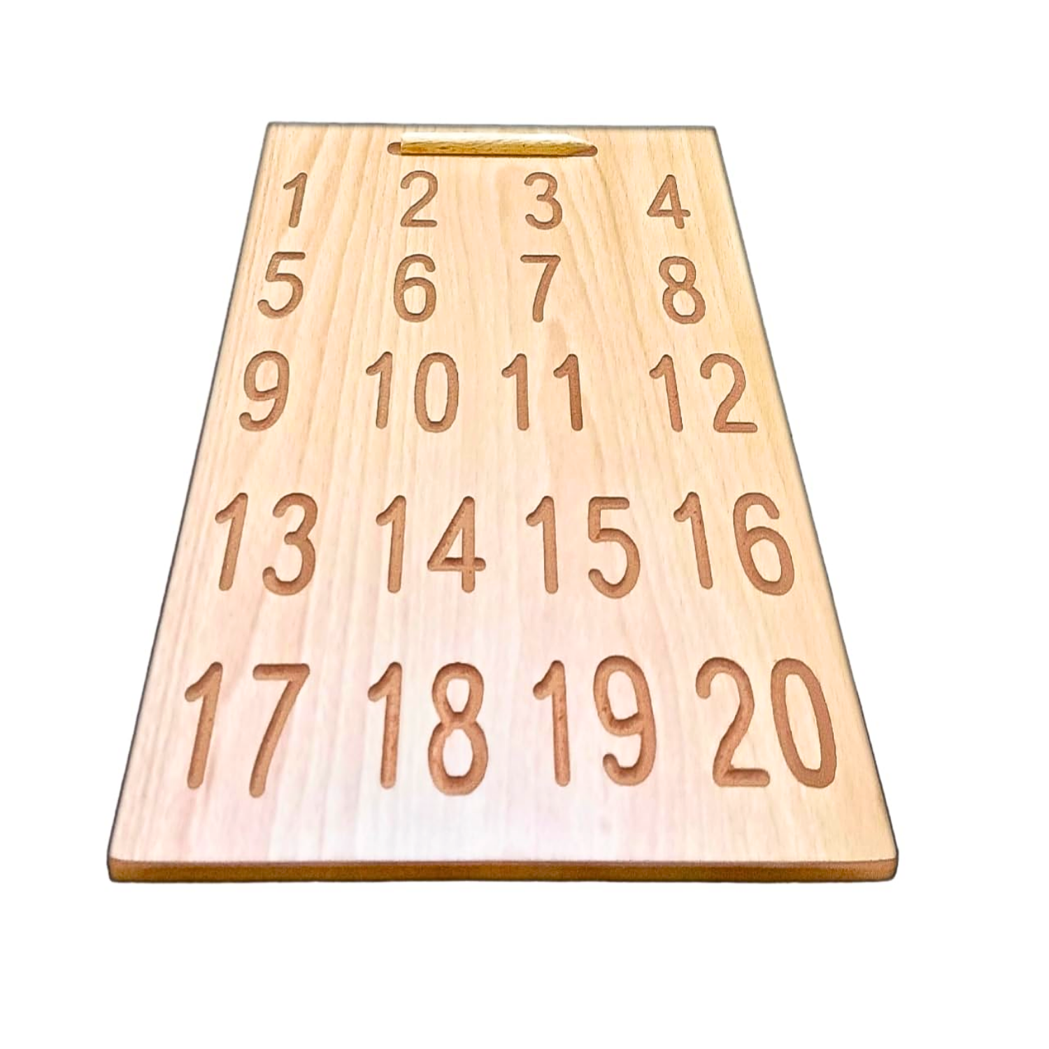 Wooden Alphabet Tracing Board for Kids – Reversible, Educational, Non-Toxic (Number & Roman Counting 1-20) - Image 5