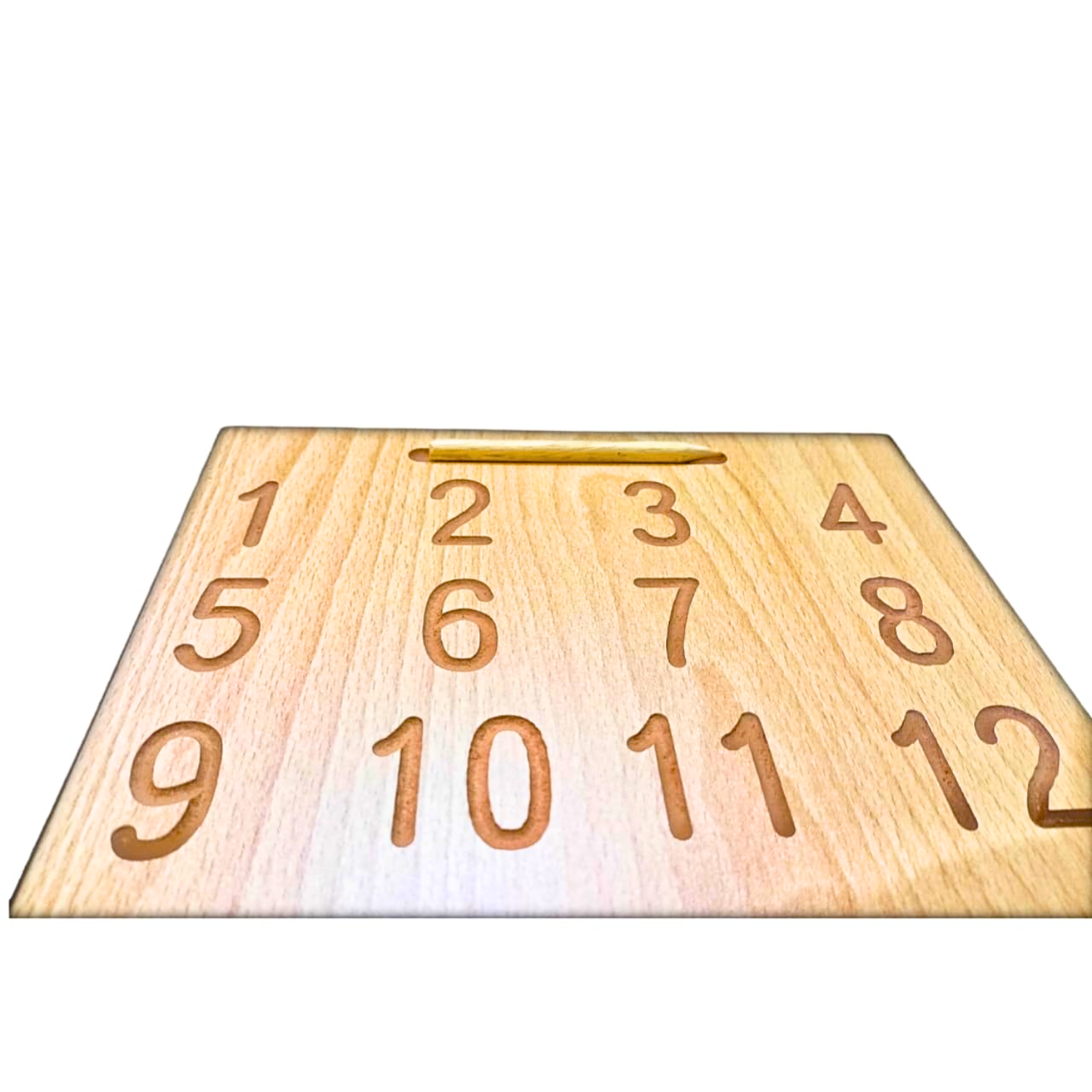 Wooden Alphabet Tracing Board for Kids – Reversible, Educational, Non-Toxic (Number & Roman Counting 1-20) - Image 4