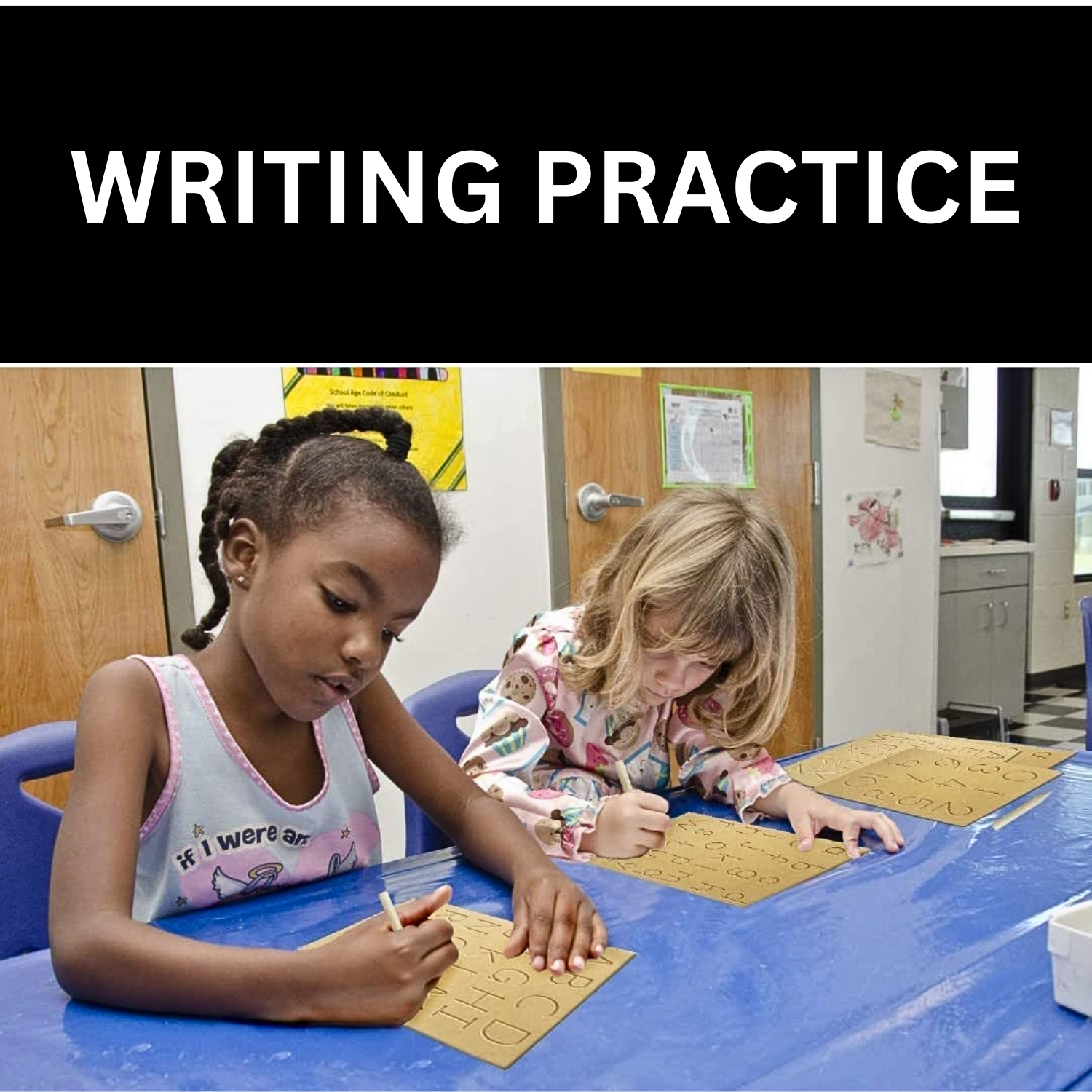 Wooden Tracing Board for Capital Cursive English Letter with Dummy Pencil – Educational Writing Toy for Kids (Made in India) - Image 2