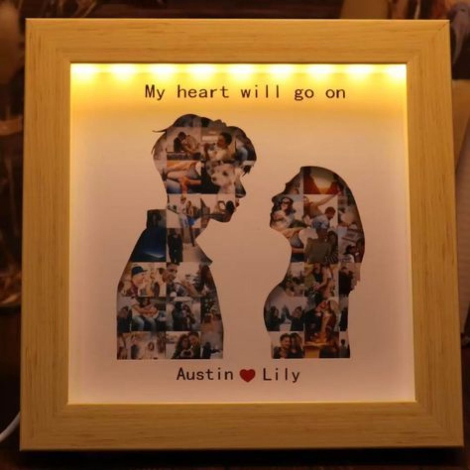 Madly Gift Personalised 3D Pop-up Lighting Photo Frame