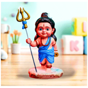 Bal Shiv Idol – Handcrafted Resin Lord Shiva Statue for Home, Temple & Car Decor