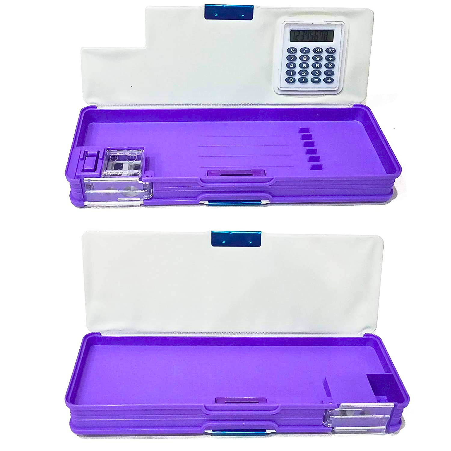 Kids Magnetic Pencil Box with Calculator & Dual Sharpener Kitty – Free Glitter Pen - Image 4